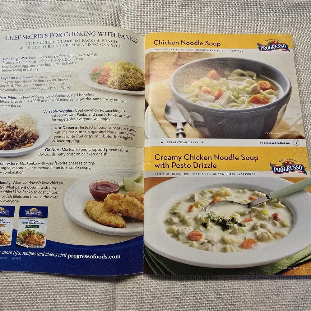 Progresso Soups & More Cookbook Pillsbury Classic #337 Michael Chiarello Recipes